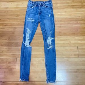 american eagle ripped jeans